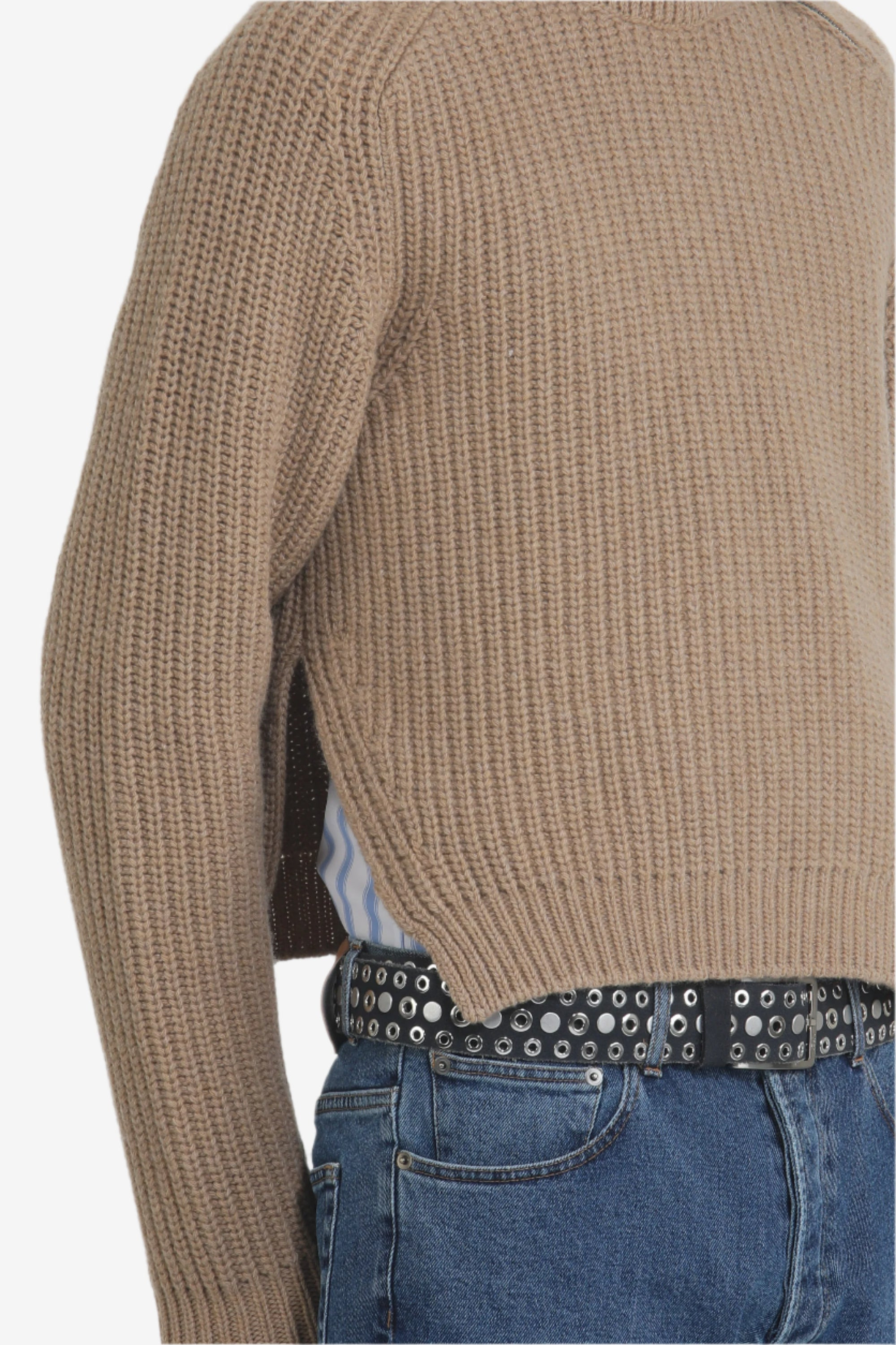 HIGH NECK SWEATER WITH ZIP CLOSURE - 5