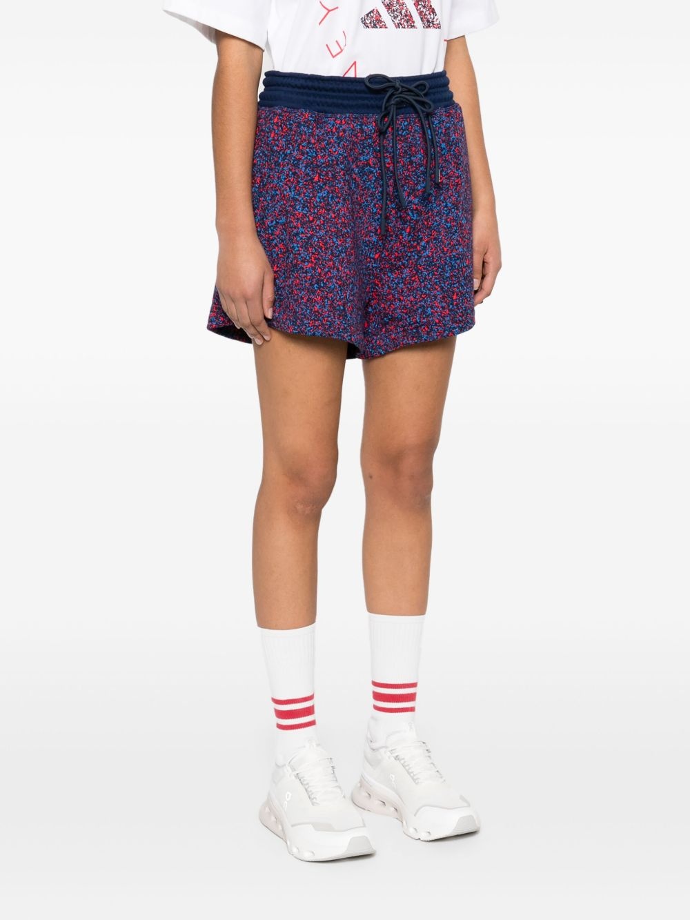 printed terry shorts - 3