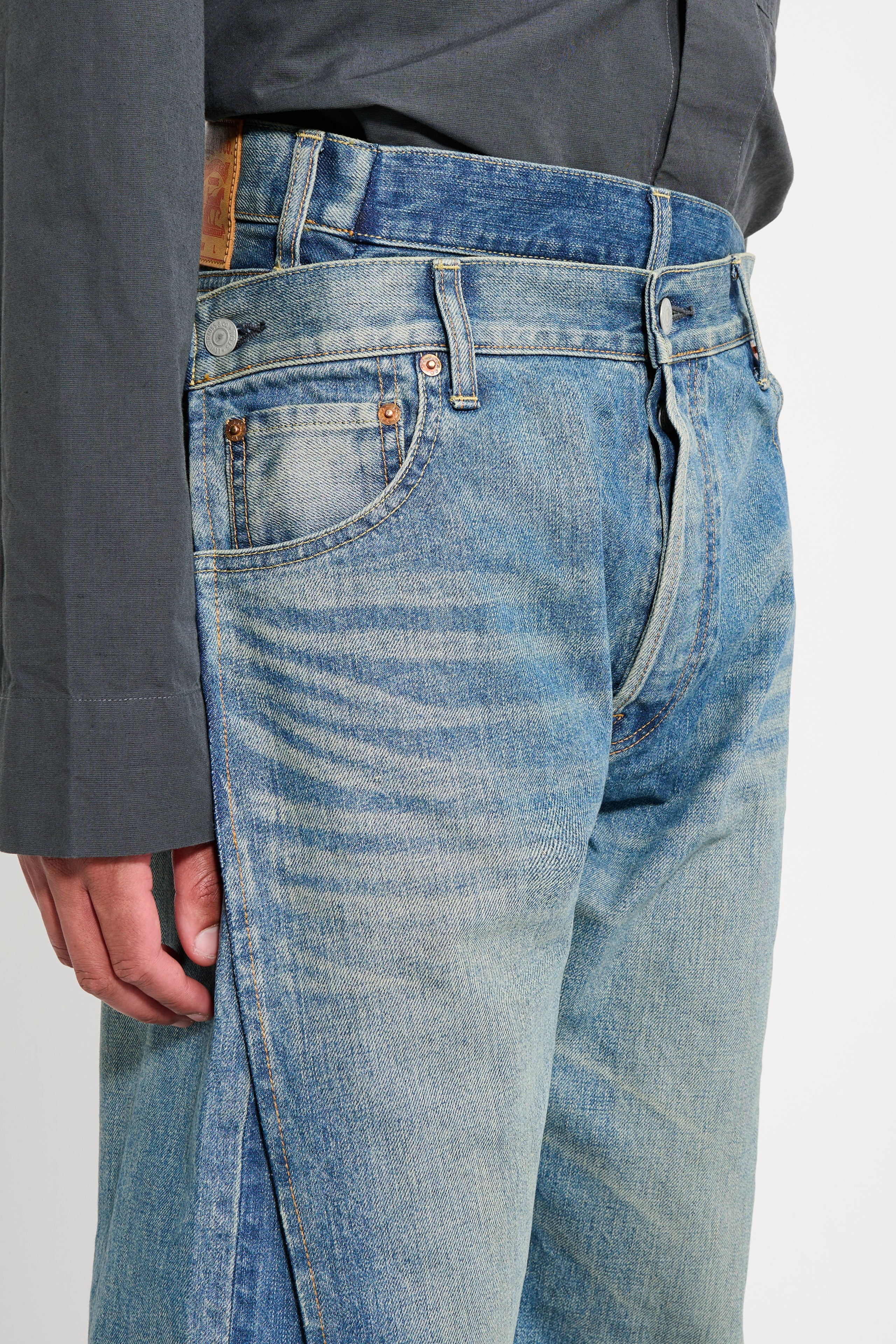 JUNYA WATANABE MAN LEVI'S WRAP CLOSURE JEANS DENIM - 5
