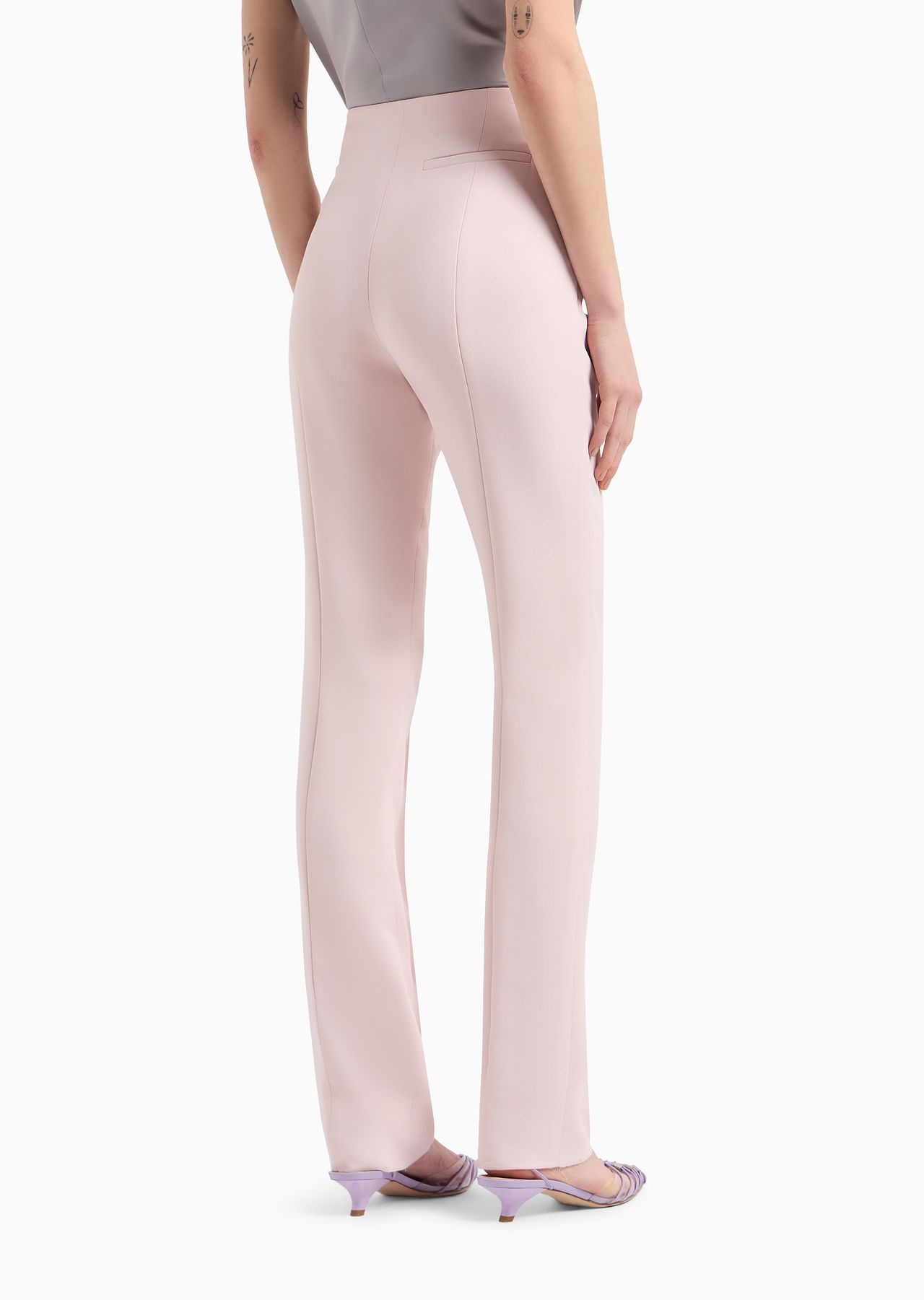 Cady crêpe ribbed trousers - 3