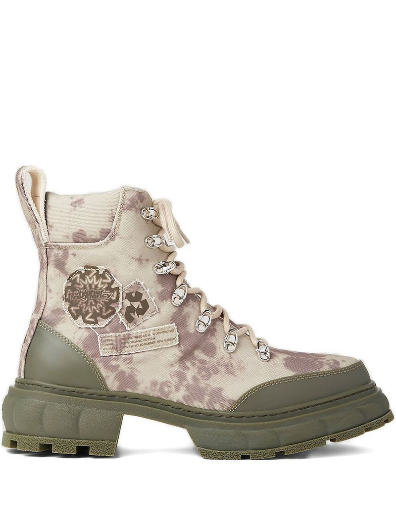 camouflage logo-print boots 1