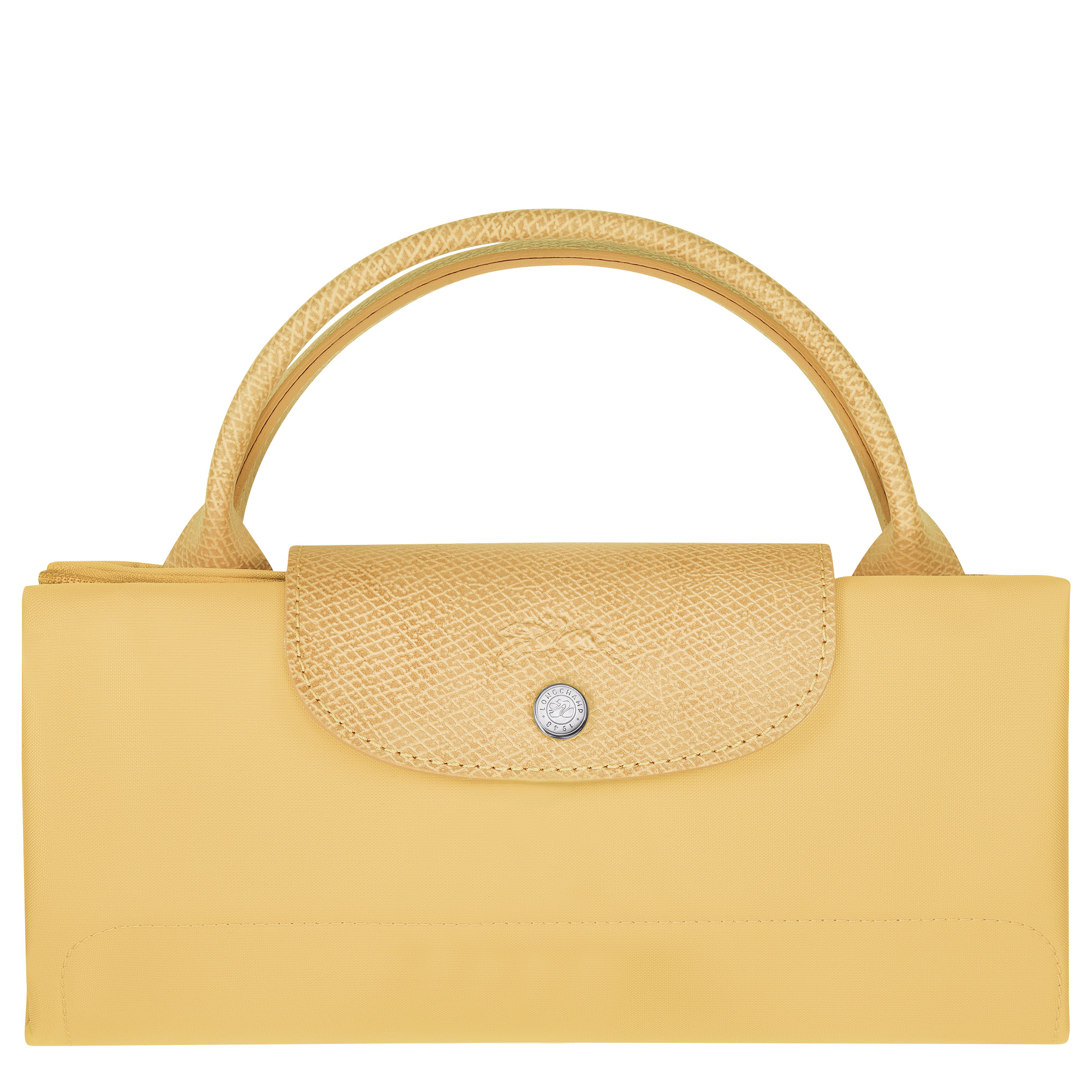 Le Pliage Green M Travel bag Wheat - Recycled canvas - 5