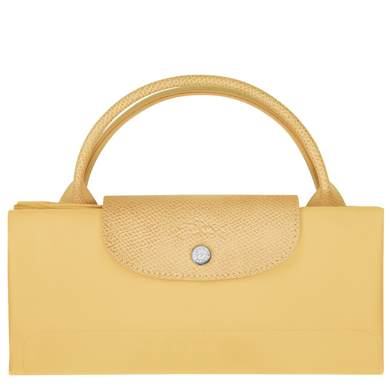 Le Pliage Green M Travel bag Wheat - Recycled canvas 5