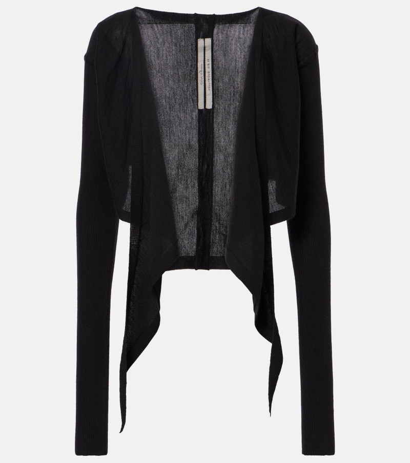 Cropped virgin wool sweater - 1