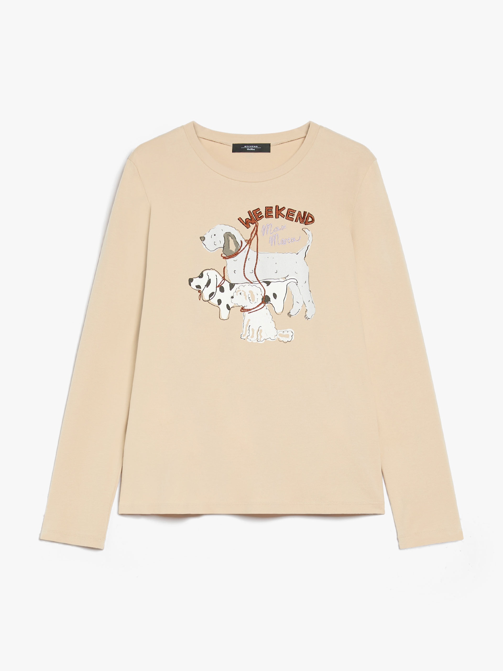 OPACO Print and embroidery-adorned cotton T-shirt - 1