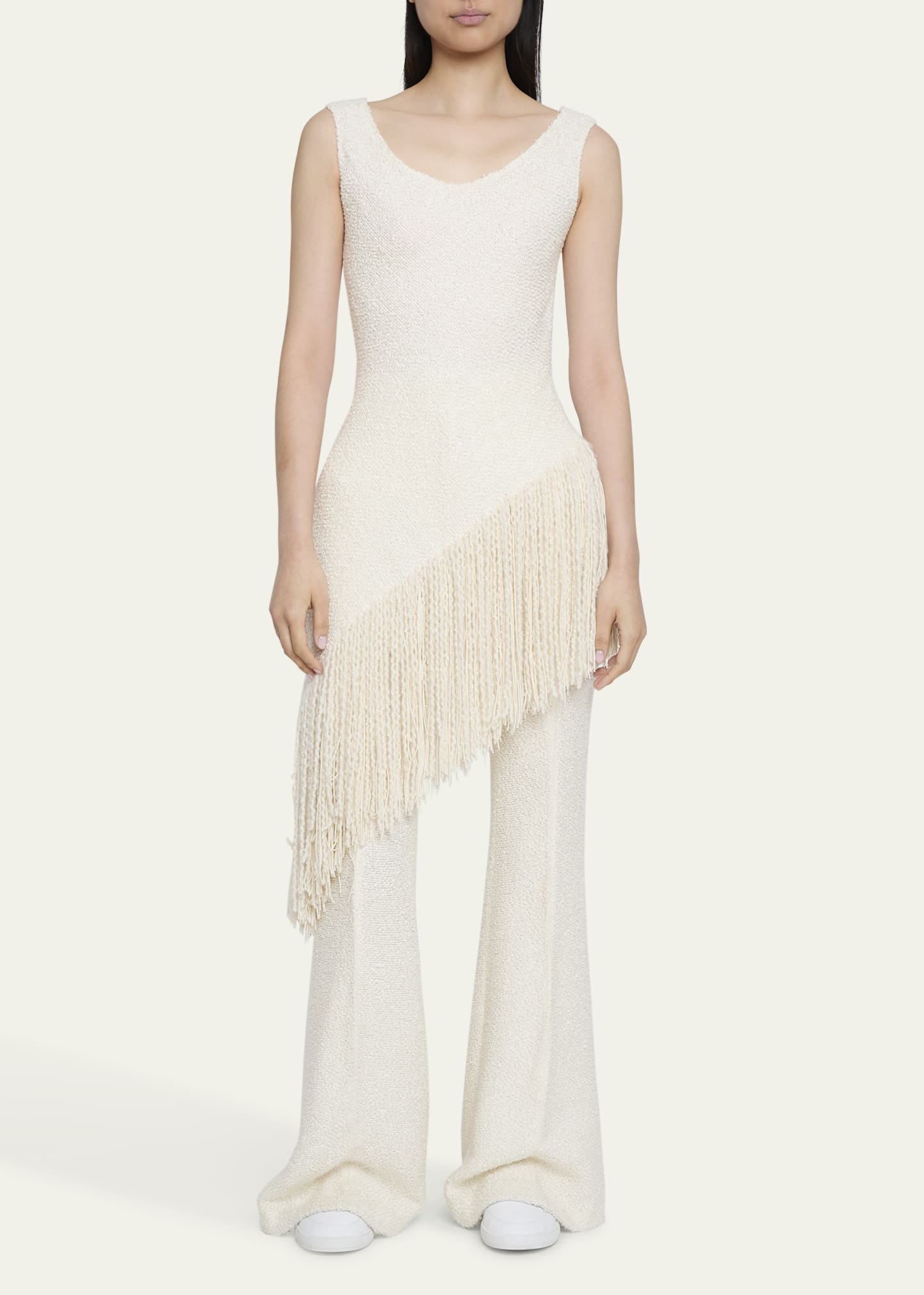Rhein Flared Textured Silk Pants - 2