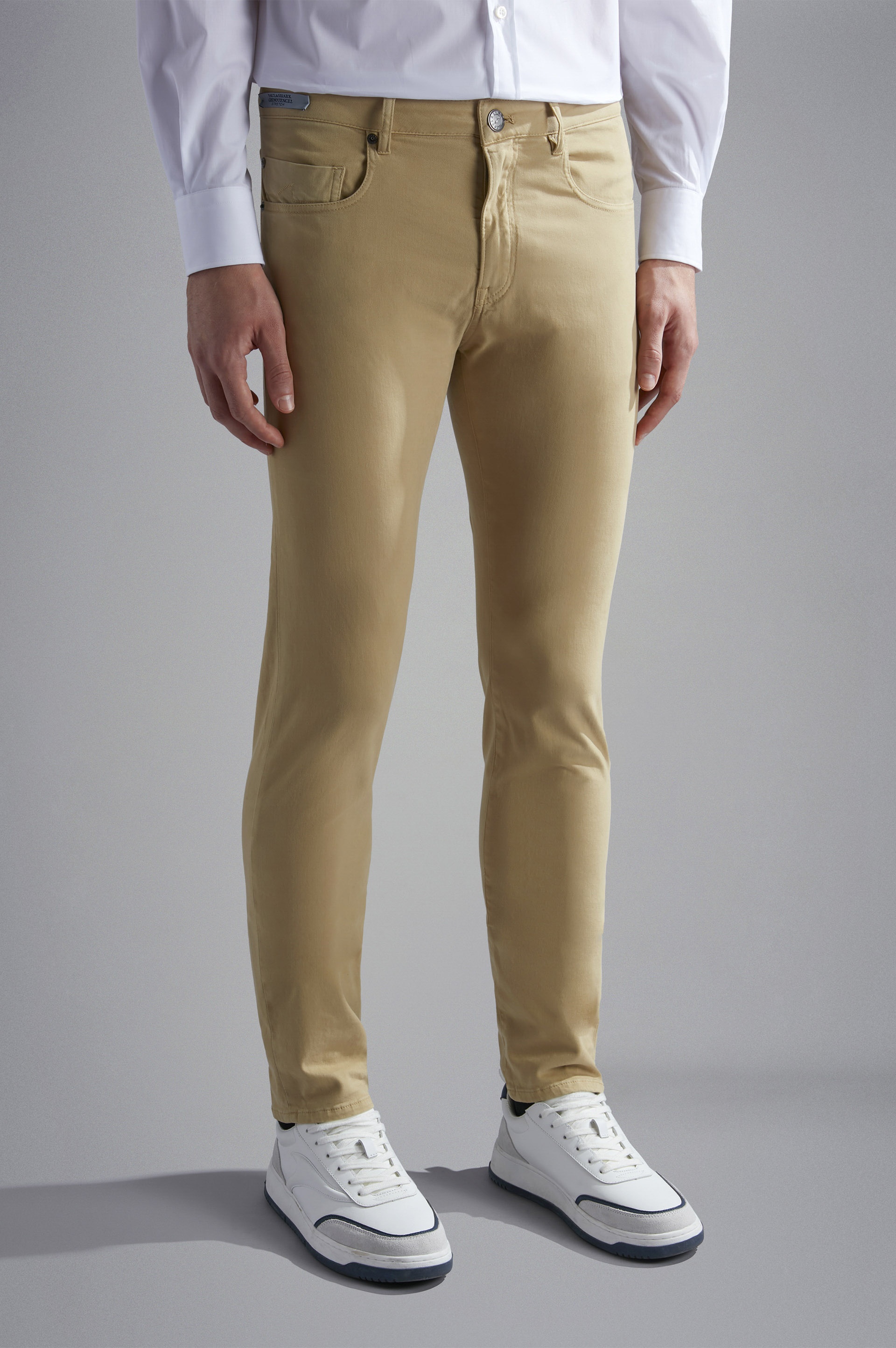 STRETCH COTTON 5 POCKETS TROUSERS - 6