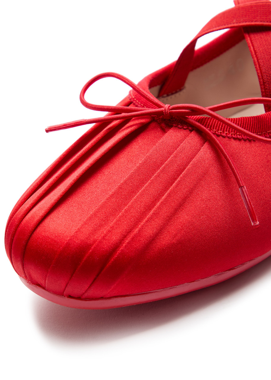 Simone Rocha Ballerina Grip Satin Ballet Flats - 4