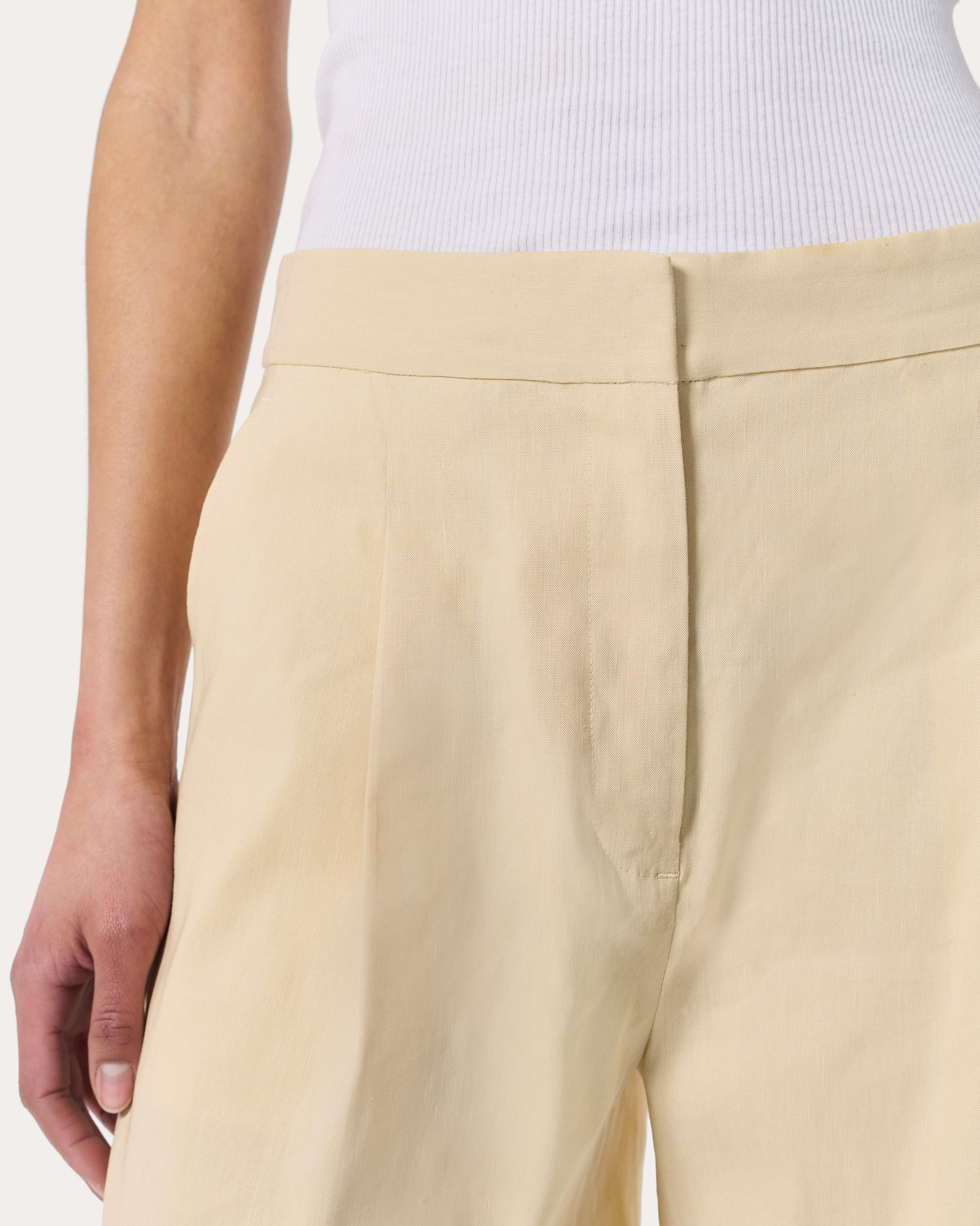 Leona Linen-Blend Shorts - 4