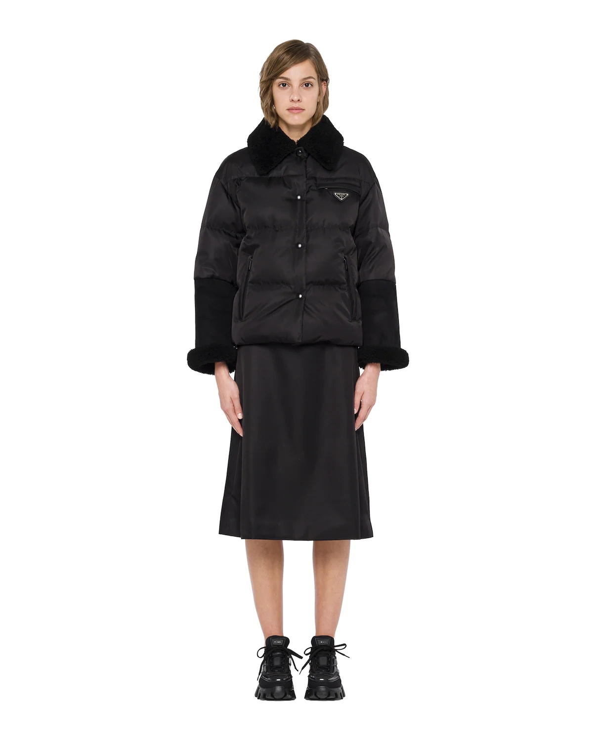 Re-Nylon gabardine puffer jacket - 2