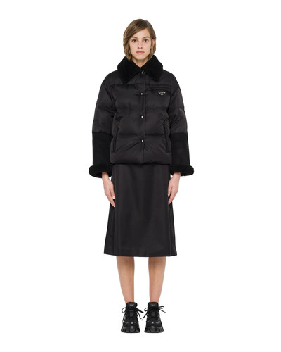 Prada Re-Nylon gabardine puffer jacket outlook