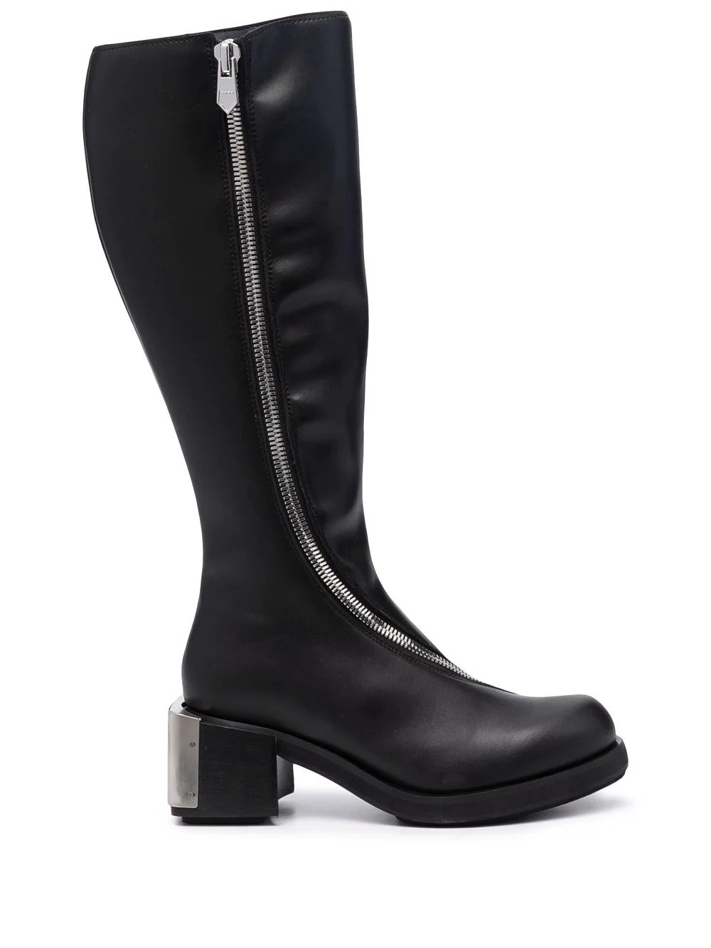 knee-high zip-up riding boots - 1