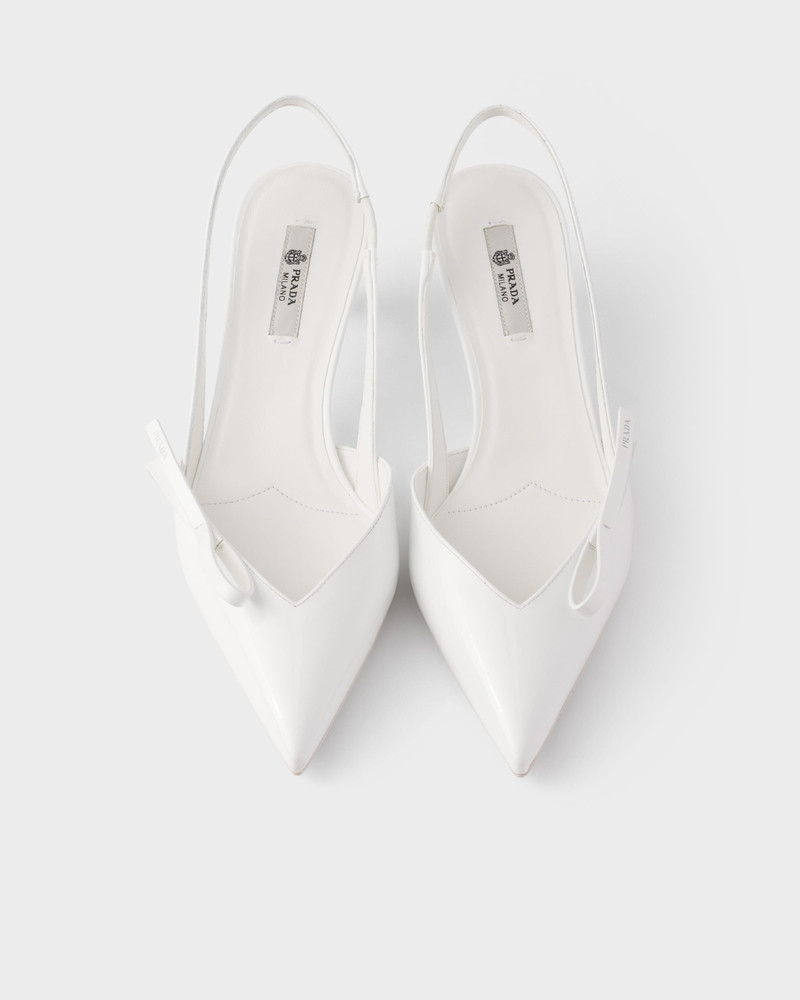 Patent leather slingback pumps 3