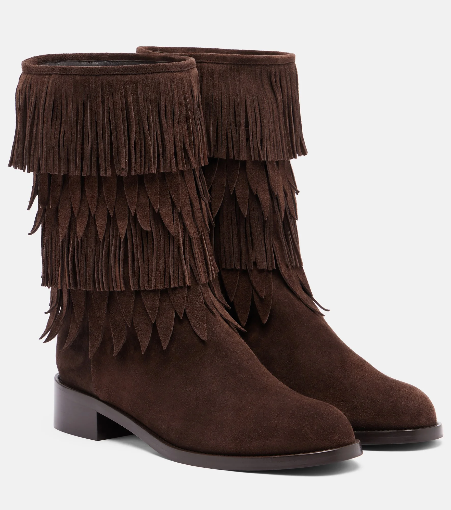 Maverick fringed suede boots - 1