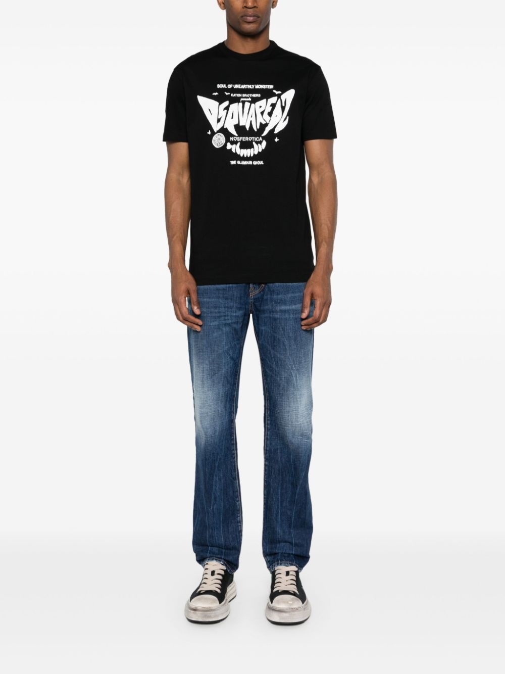 logo-print cotton T-shirt - 2