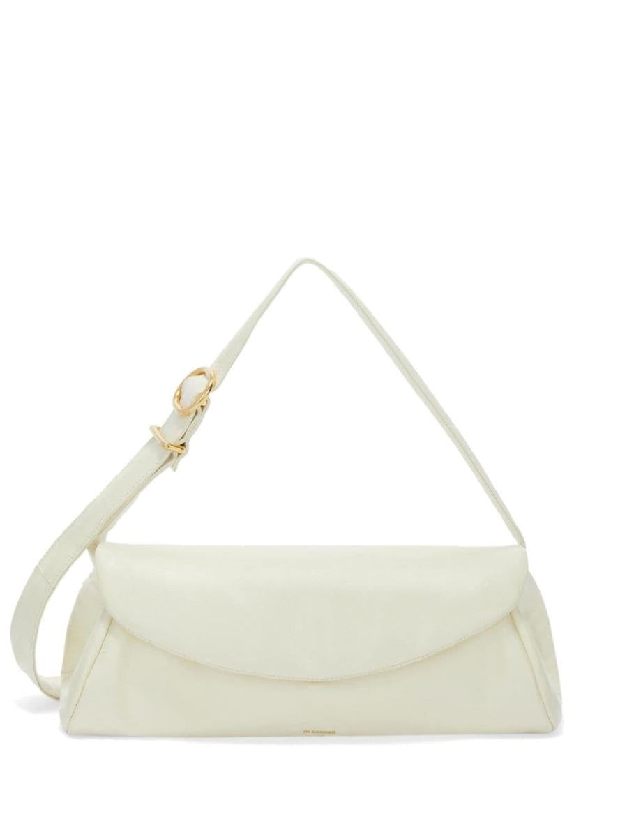 JIL SANDER CANNOLO PADDED LARGE LEATHER SHOULDER BAG - 1