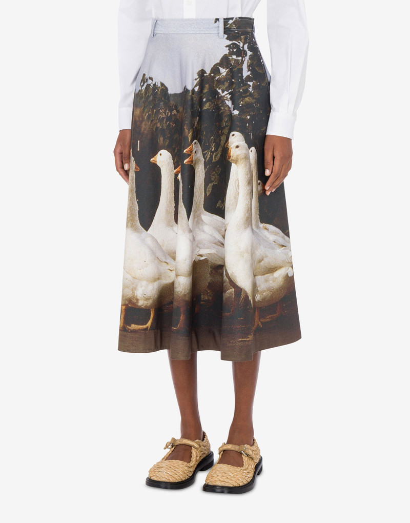 COTTON GABARDINE SKIRT GOOSE 1