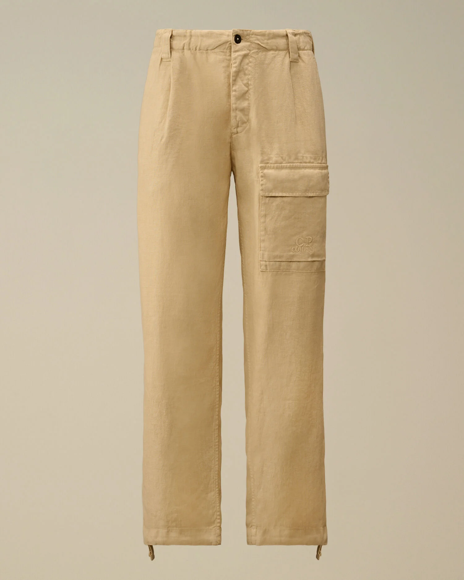 Linen Sack Loose Cargo Pants - 1