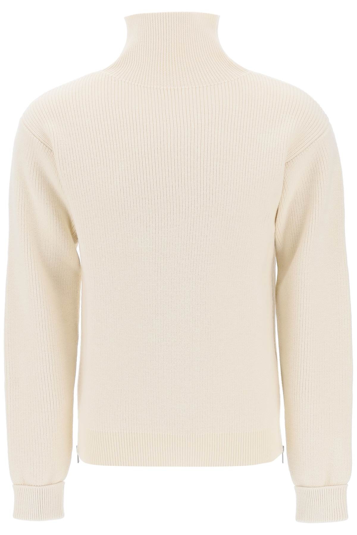 SIDE ZIP HIGH NECK SWEATER - 6