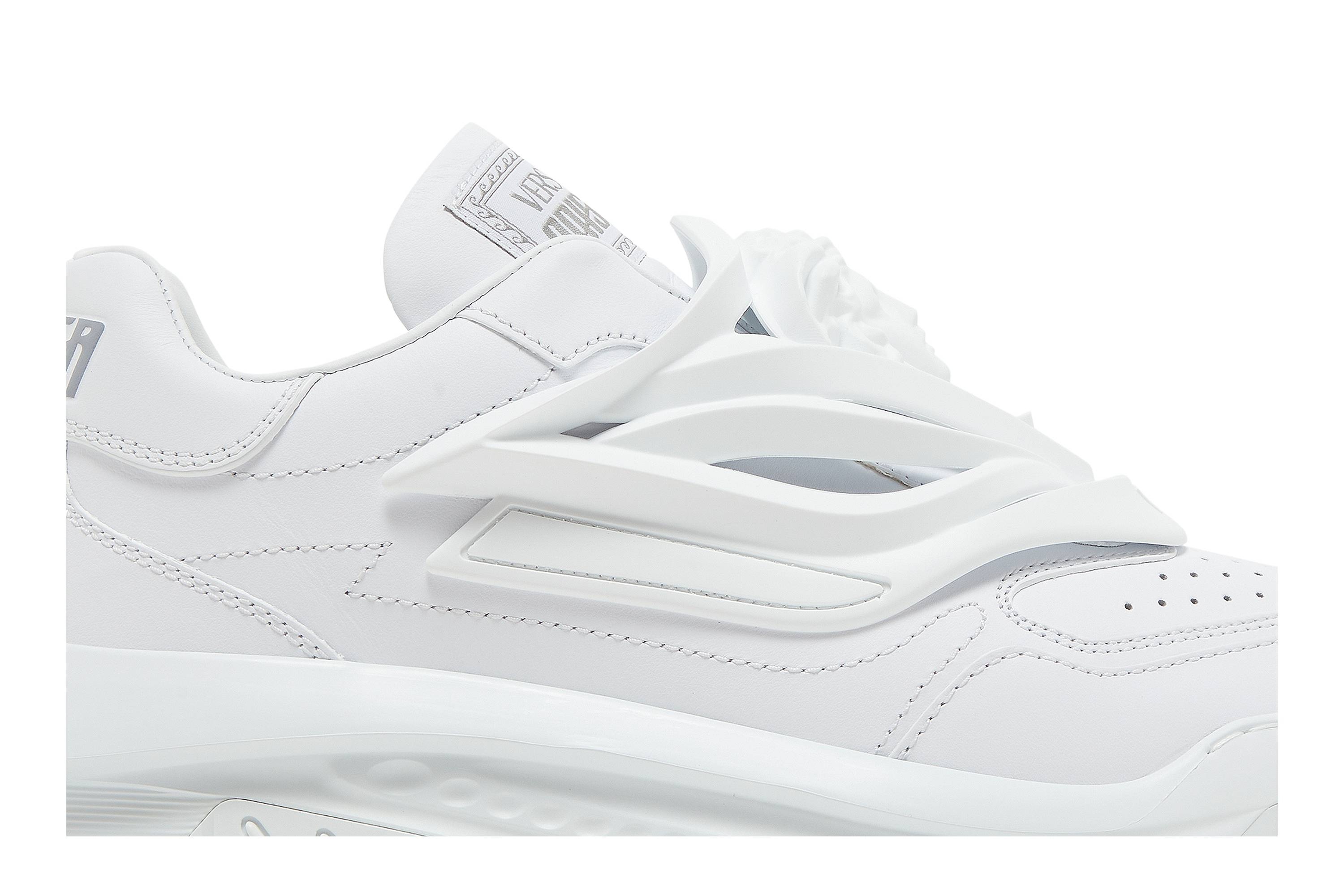 Versace Odissea Caged Rubber Medusa Sneaker 'Triple White' - 2