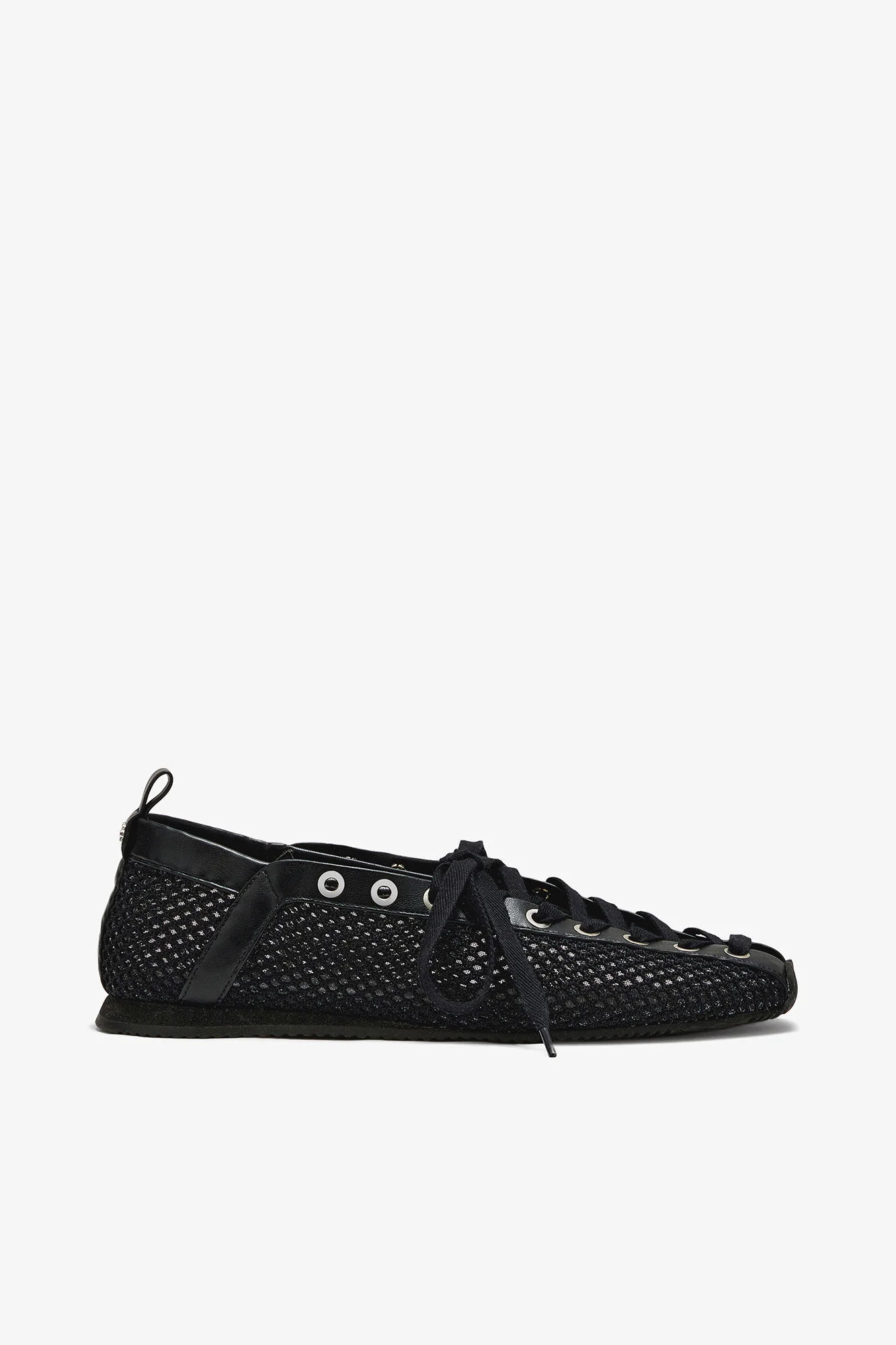 SPORTY BALLERINA IN BLACK MESH - 1