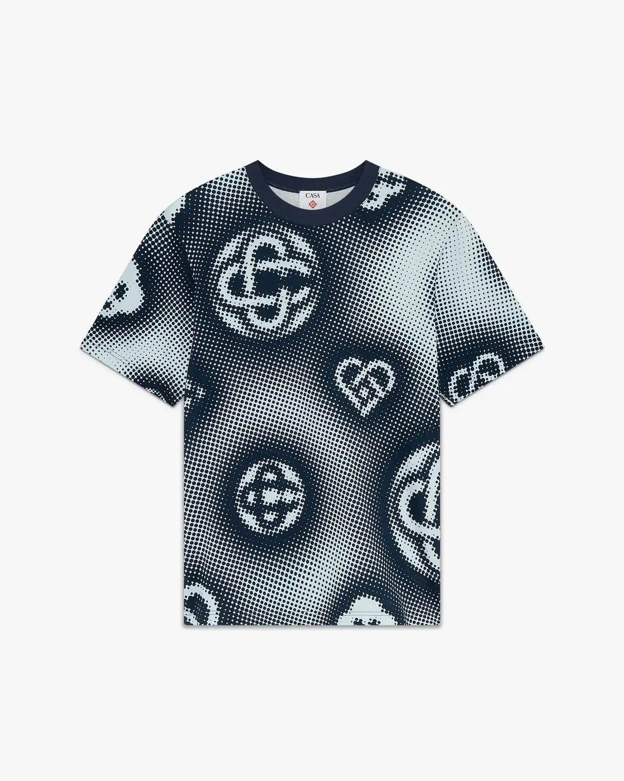 Halftone Monogram Short Sleeve T-Shirt | Casablanca Paris - 1