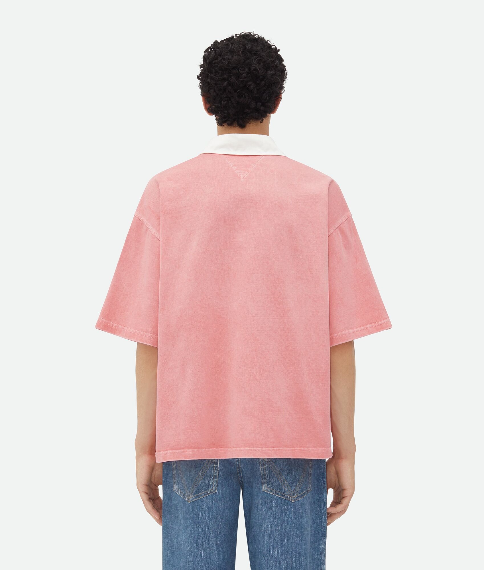 Washed Out Jersey Polo - 3