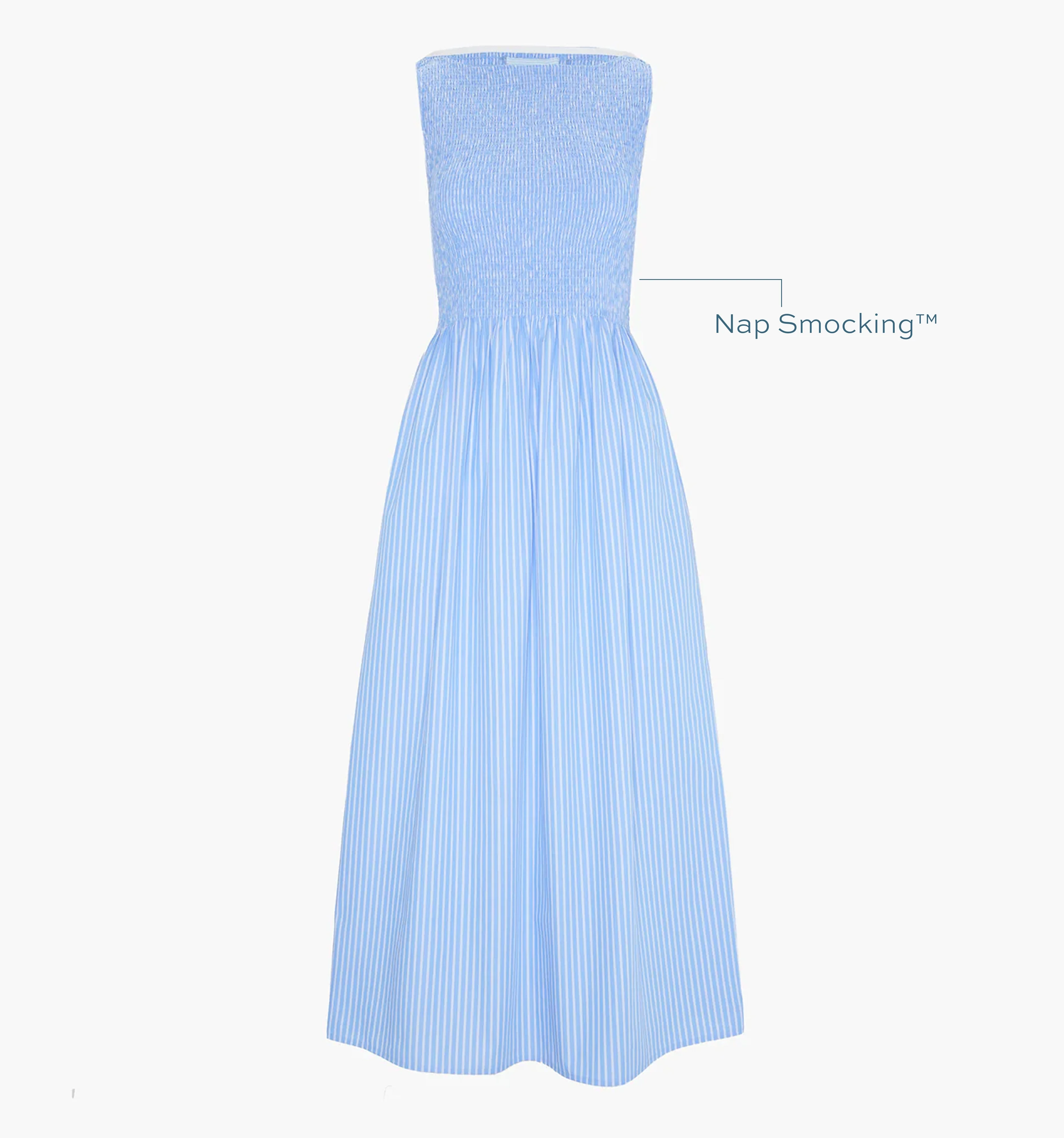 The Cosima Nap Dress - Blue Stripe - 1
