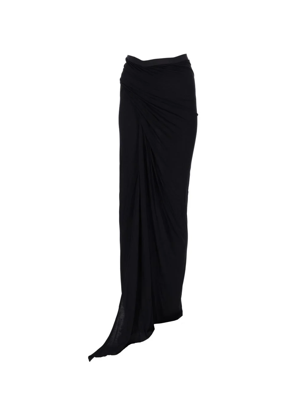 draped midi skirt - 1