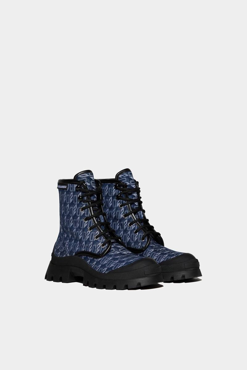 D2 MONOGRAM TANK COMBAT BOOTS 3