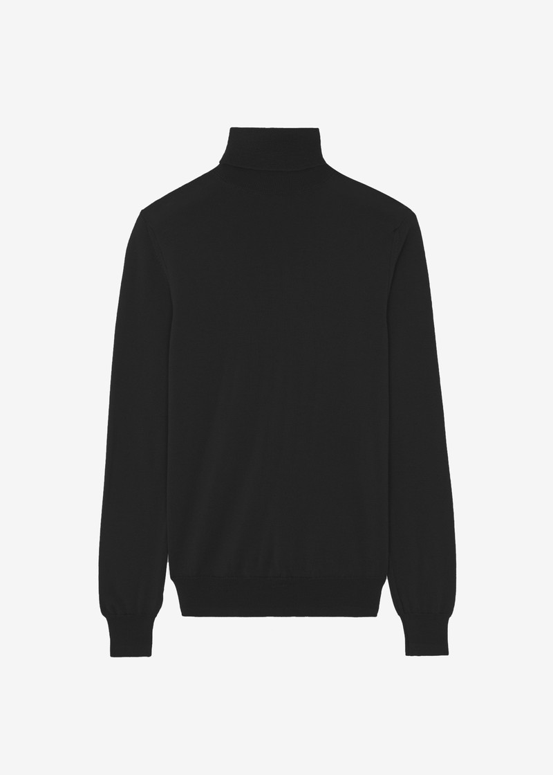 Eve Thin Turtleneck Sweater - Black 9