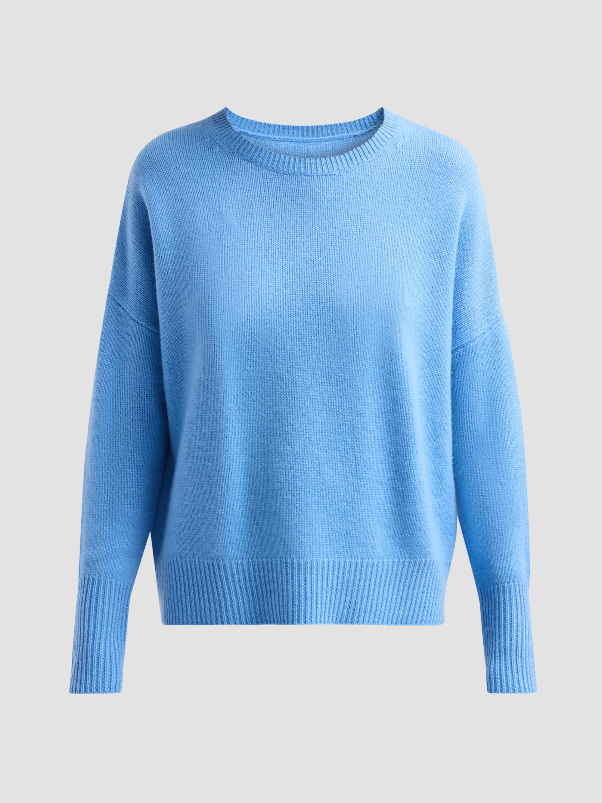 Women's Mila Cashmere Relaxed-Fit Sweater - Azure - 1