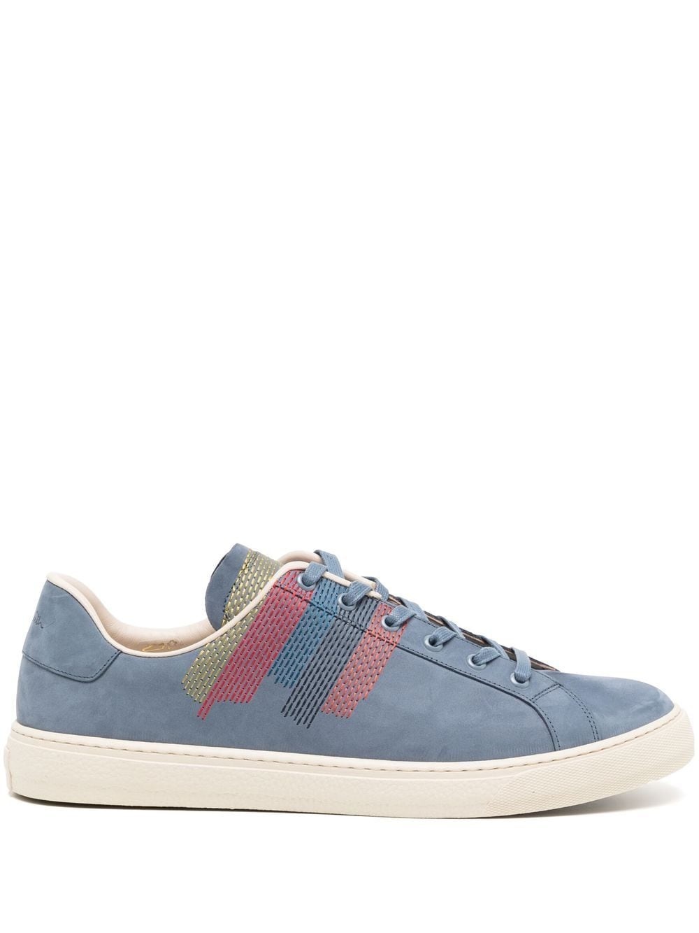 side-stripe low-top sneakers - 1