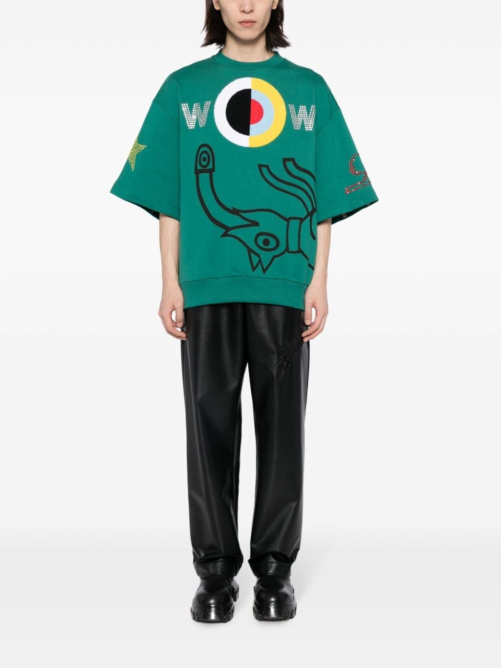Target-appliquÃ© cotton sweatshirt - 6