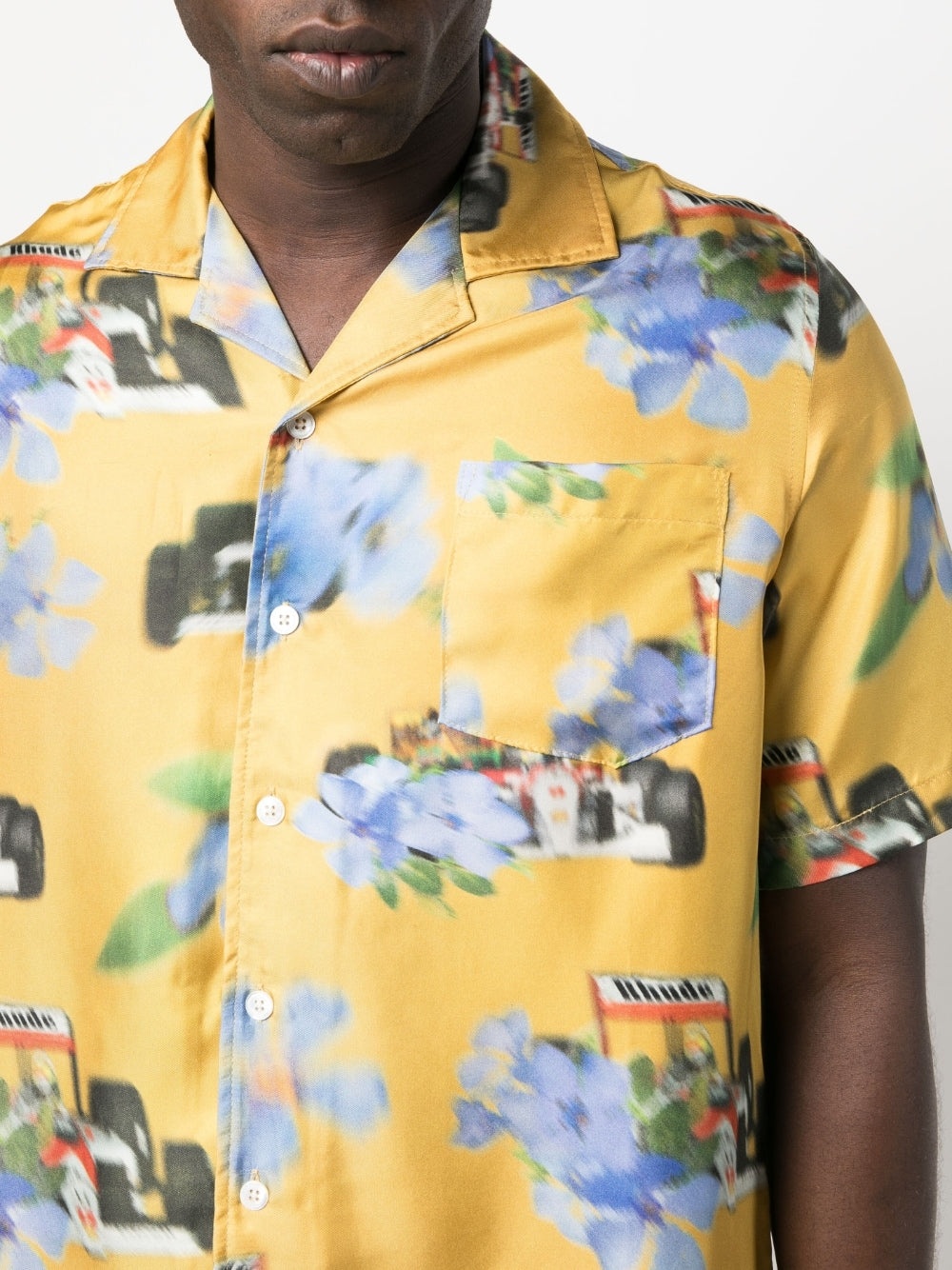 FLORAL-PRINT SILK SHIRT - 4