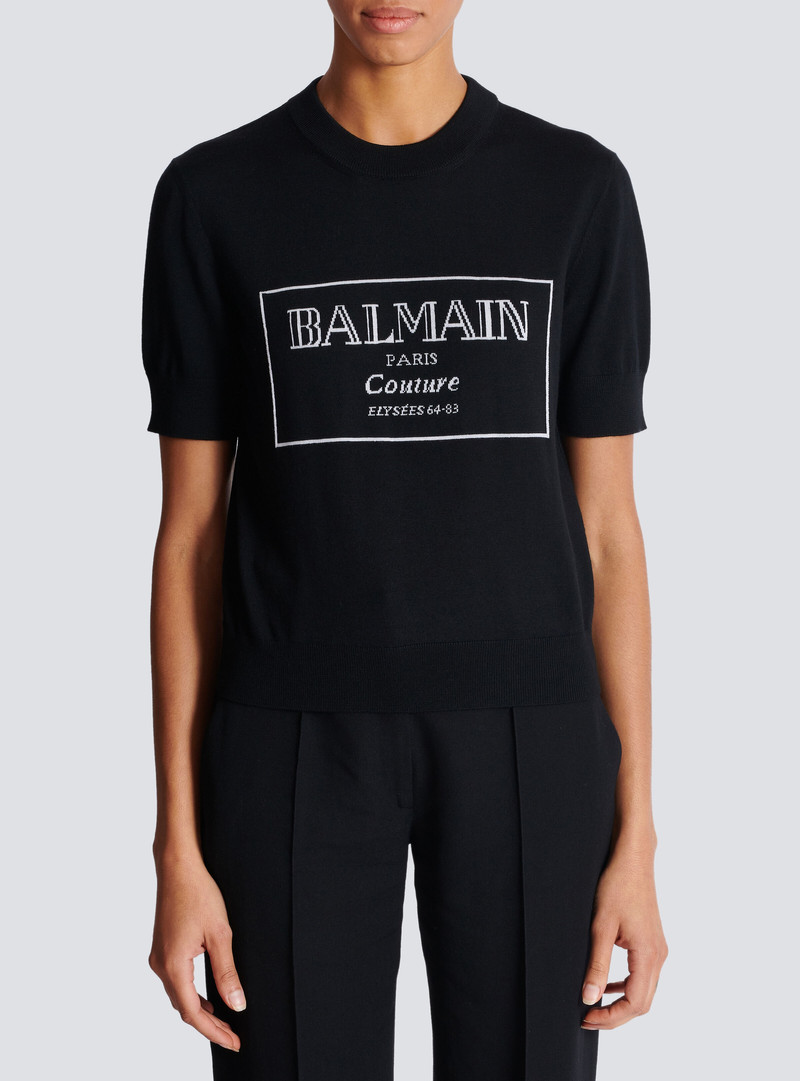 Balmain Couture two-tone knit top 5