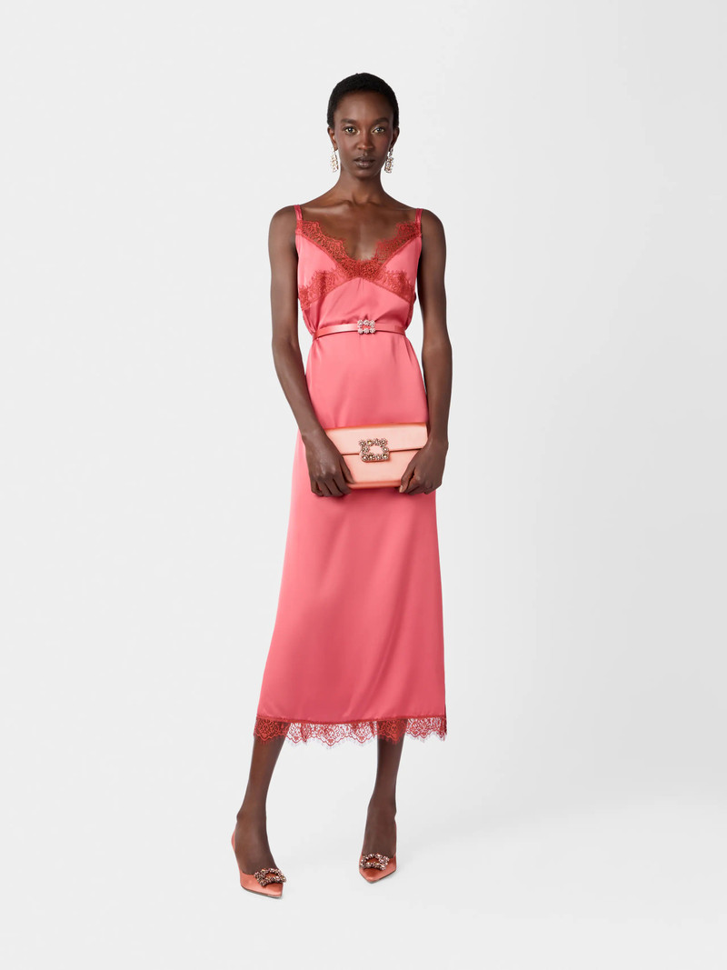 Roger Vivier Efflorescence Clutch in satin outlook