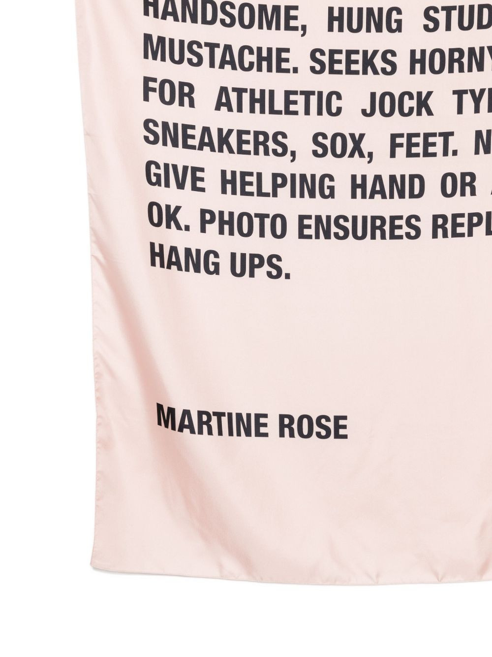 text-print silk scarf - 2