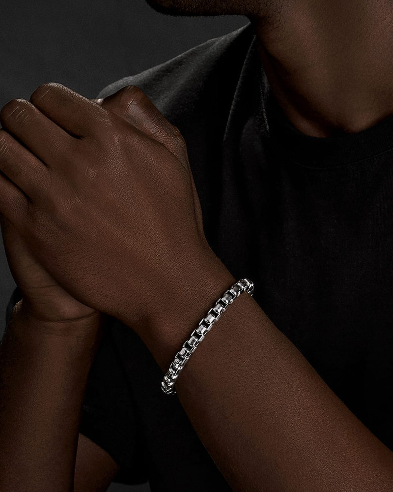 DAVID YURMAN Men's Box Chain Bracelet in Silver, 7mm outlook
