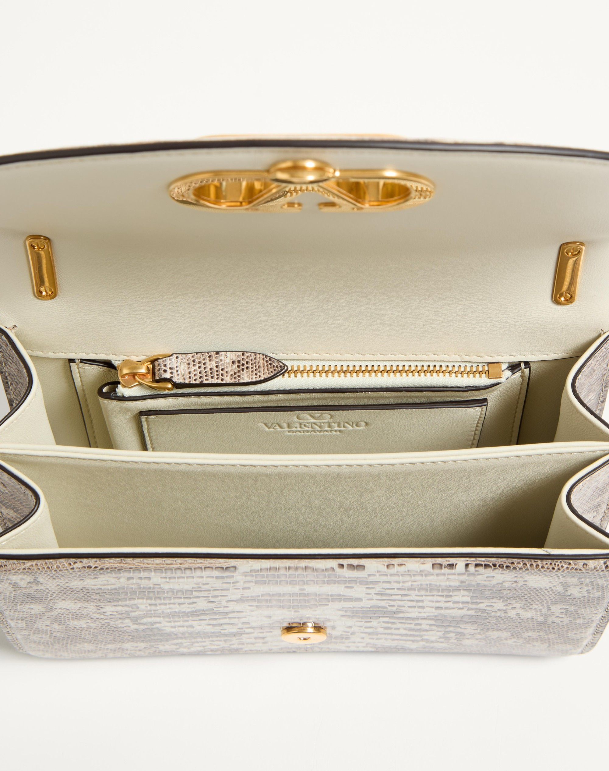 VALENTINO GARAVANI VAIN SMALL SHOULDER BAG IN TEJUS - 6