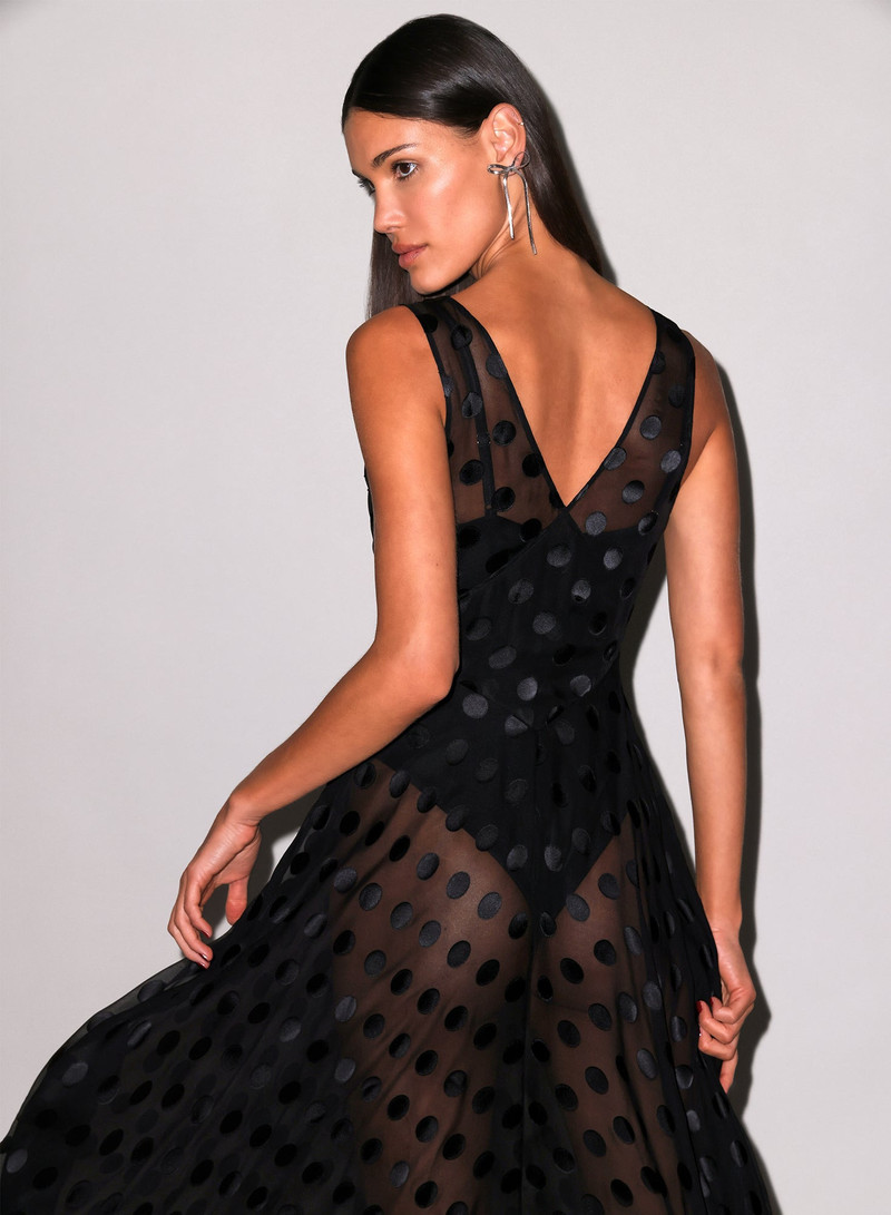 Silk Dot Gown 3