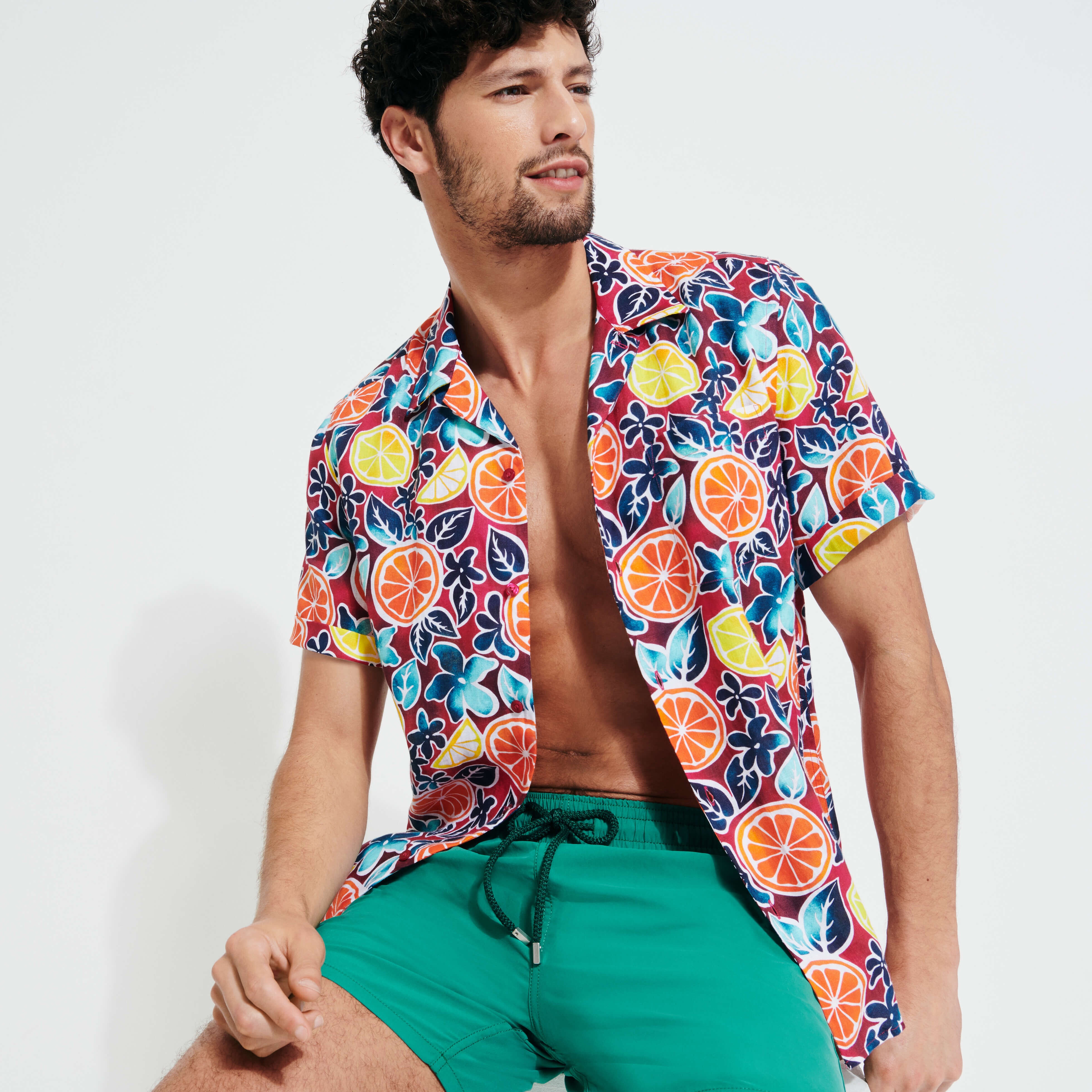 Men Swim Trunks Solid - 5
