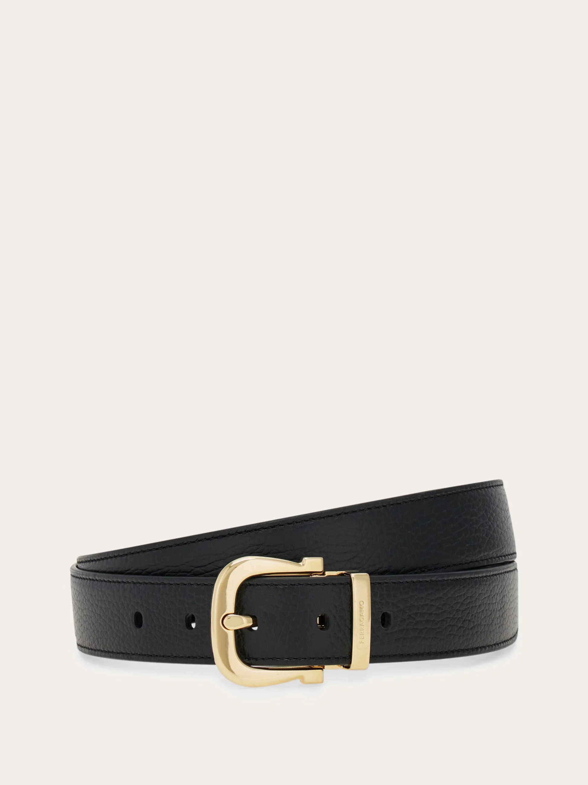 Reversible and adjustable Gancini belt - 1