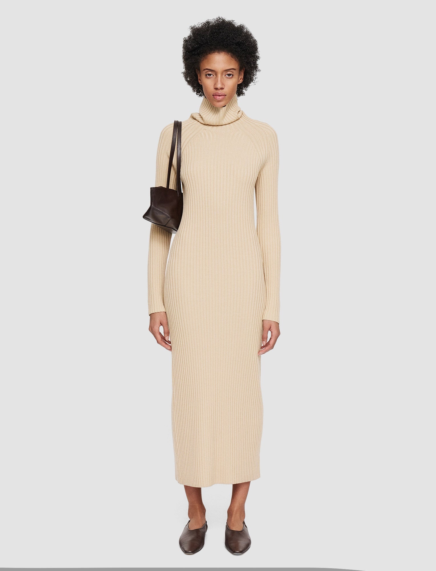 Merino Silk Rib Dress - 2