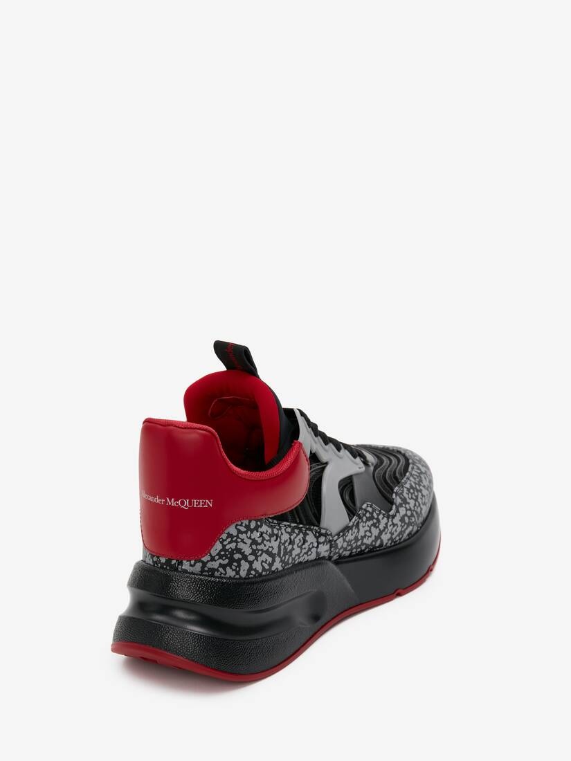 Alexander McQueen Men's Oversized Runner in Black/red REVERSIBLE