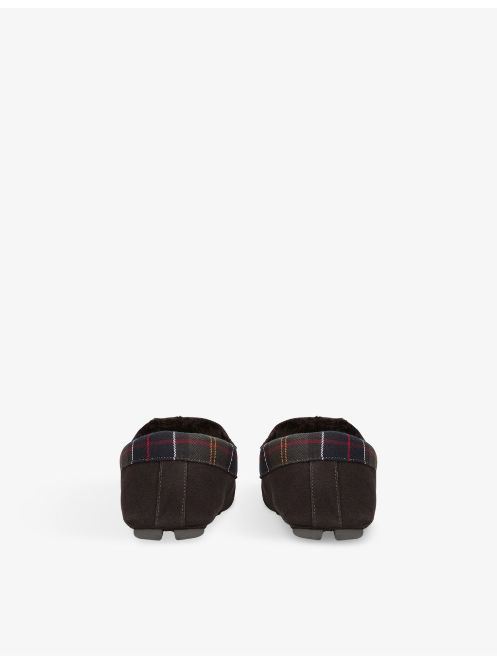 Monty Faux-Shearling Lined Tartan-Check Suede Slippers - 4