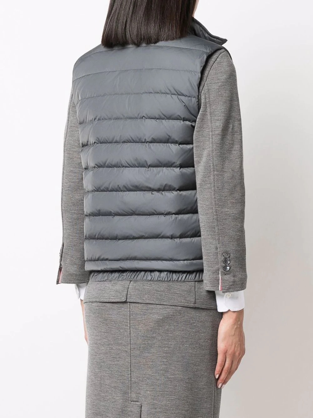 4-Bar Stripe down-filled padded vest - 4