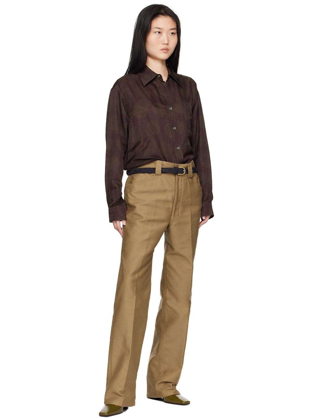 Black Skinny Nubuck Belt - 3