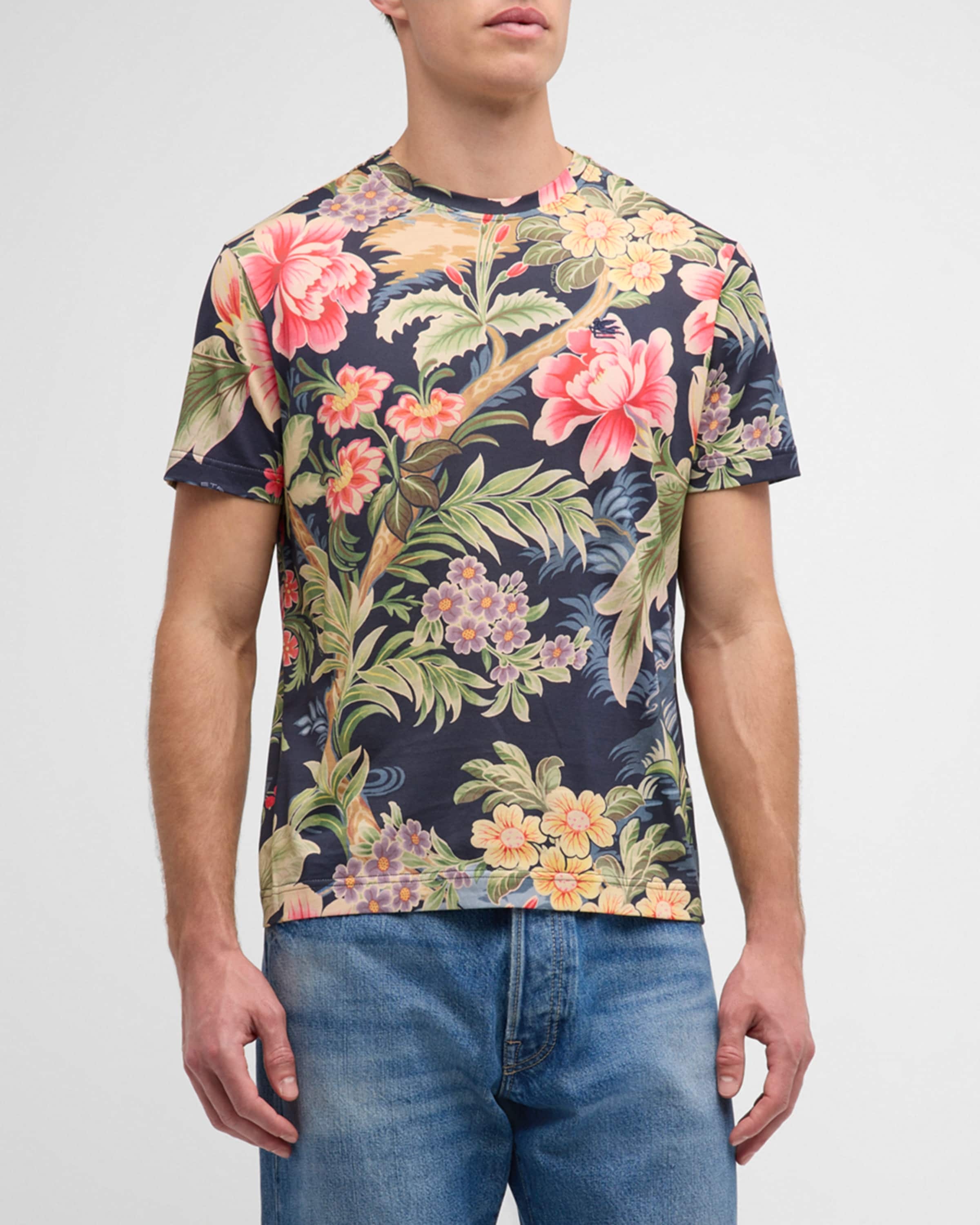 Men's Floral-Print T-Shirt - 2