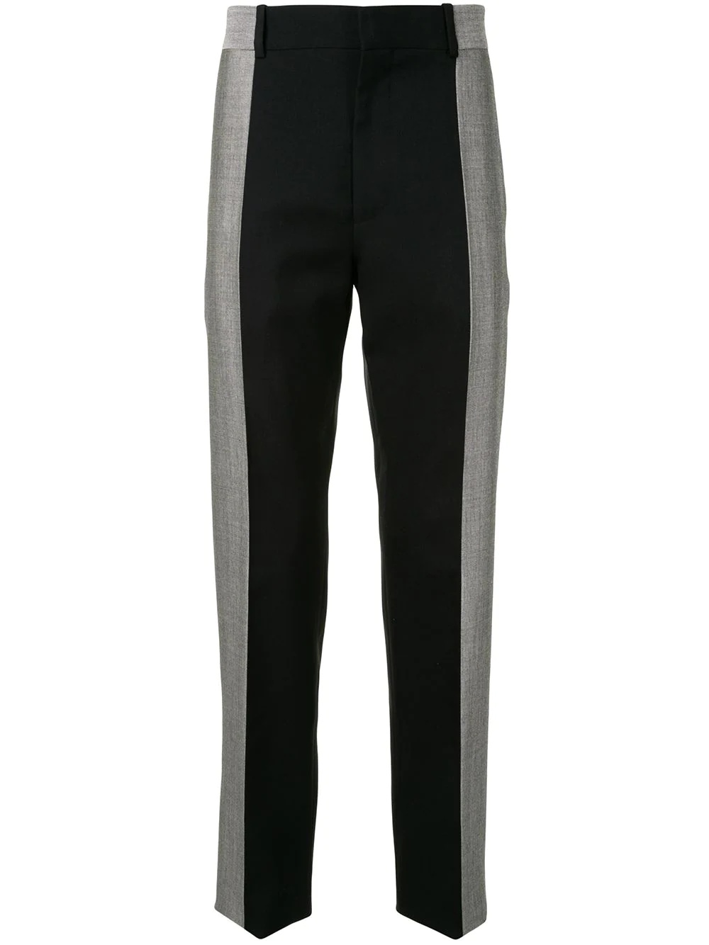 two-tone wool tailored trousers - 1